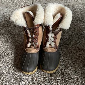 Shearling lined Bean boots